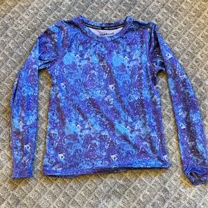 TerraMar Blue Swirl Long Sleeve Kids Tee